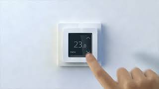 Терморегулятор DEVI многофункциональный 5-45 ° C датчик ° t воздуха и пола DEVIreg Touch Black черный 140F1069