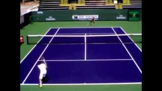preview picture of video 'Dolgopolov Practice Points Indian Wells 2013 Part 1'