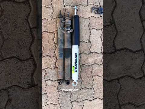 OEM TOYOTA SHOCKS VS IRONMAN FOAM CELL SIDE BY SIDE! New Suspension for the LAND CRUISER 80!