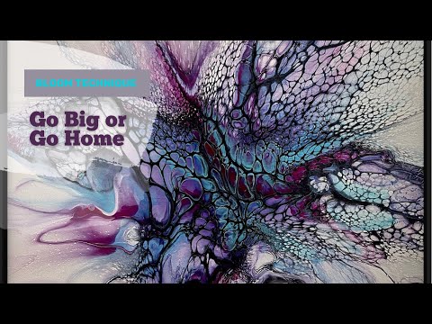 376.  BIG! BEAUTIFUL!  Blooms Part II.  20"x20" / tlp pigments / art therapy / cell activator