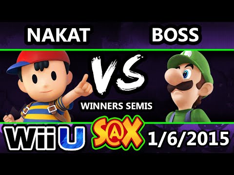 S@X - WS | Boss (Luigi) Vs. LoF | Nakat (Ness) SSB4 Winners Semis - Smash 4 Wii U