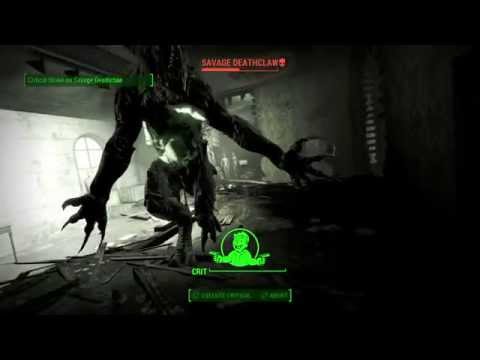 Fallout 4 SCARIEST DEATHCLAW ENCOUNTER. MUSEUM OF WITCHCRAFT