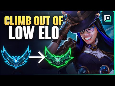 How to CLIMB OUT of LOW MMR using Caitlyn - Season 15 Caitlyn Guide (Platinum Edition)