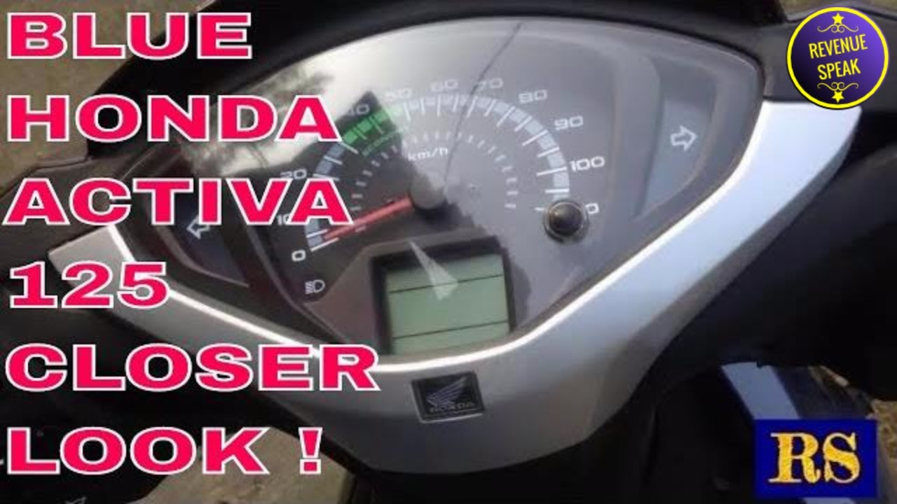 HONDA ACTIVA 125 Midnight Blue Metallic Colour Walkaround With Closer Look