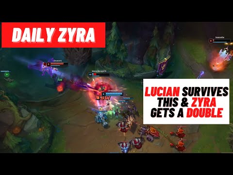 Daily Zyra Montage - Double Kill for Zyra and Fights with Enemy Junglers