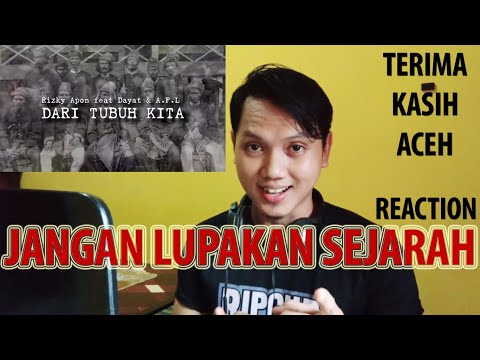 AKU BARU TAU! TERIMA KASIH ACEH | RIZKY APON FEAT DAYAT & A F L - DARI TUBUH KITA | REACTION