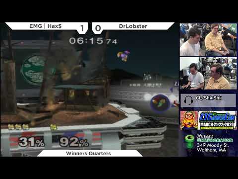 Mass Madness 29 SSBM - EMG | Hax$ (Blue Fox) vs. DrLobster (Green Fox) - Melee WQF