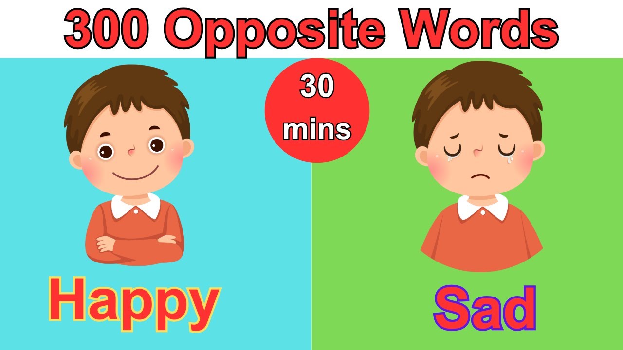 300 Opposite words in English | Antonym for kids | Children Learn Opposites  #kidslearning #forkids