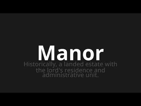 How to pronounce Manor