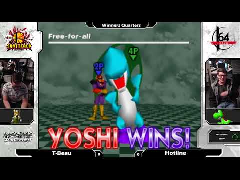 Smash 64: T-Beau (Falcon) V Hotline (Yoshi) - Shattered 98 Tourney