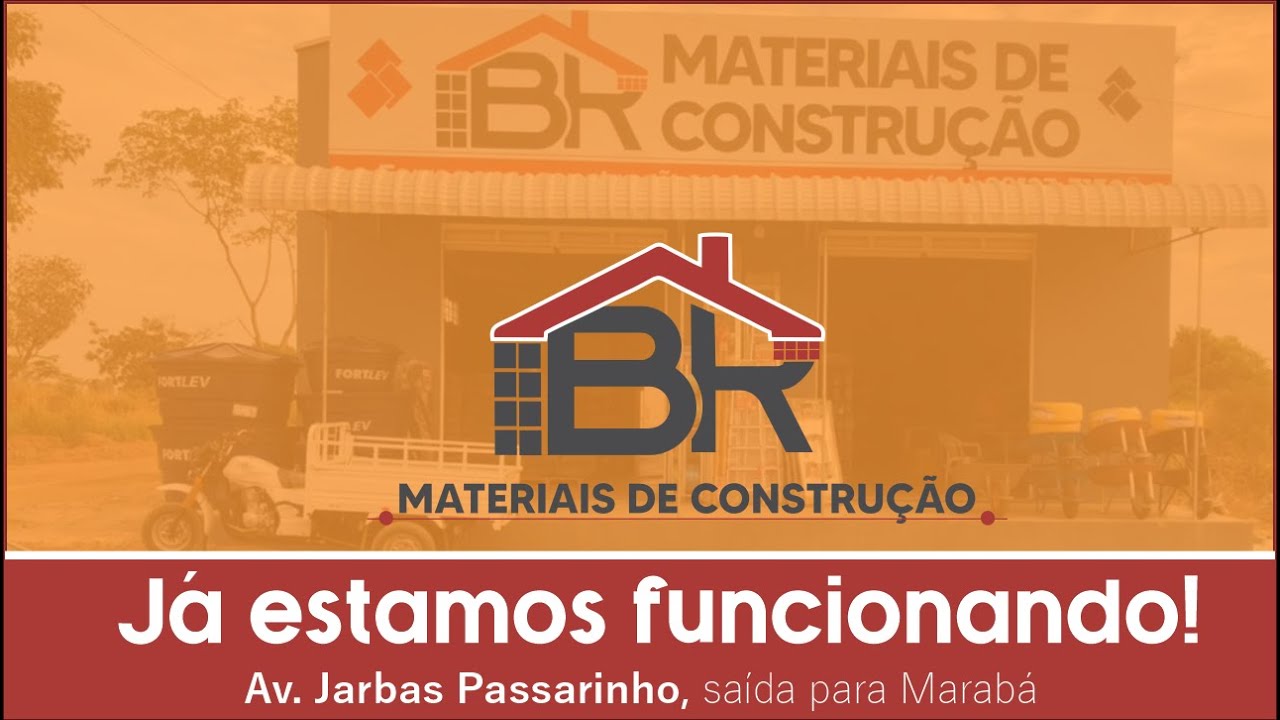 propaganda de loja de material de construção - vinheta de loja materiais de construção - comercial