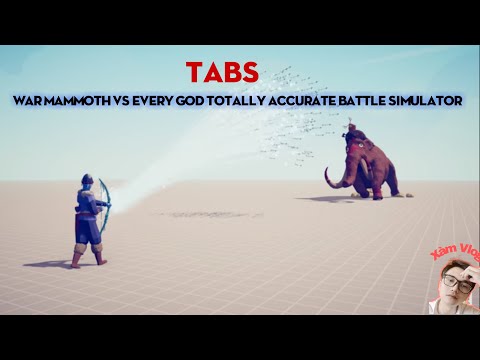 WAR MAMMOTH vs EVERY GOD - Totally Accurate Battle Simulator TABS