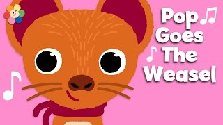 Pop Goes the Weasel with Lyrics | Music Videos | BabyFirst TV