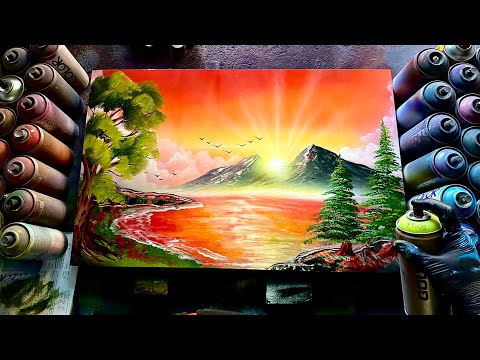 Embrace of Autumn - SPRAY PAINT ART by Skech