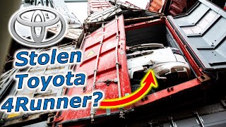 Cars Discovered On MV Dali Ship | Baltimore Bridge Collapse Stolen Toyota 4Runner?