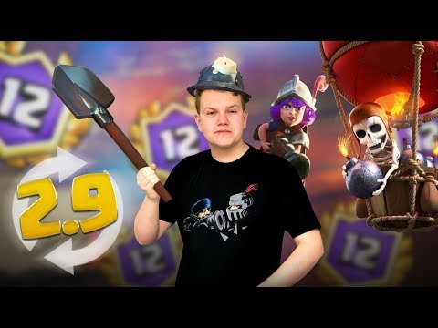 NEW 12 Win Deck! QUICK Balloon Miner Deck! LIVE Grand Challenge Gameplay - Clash Royale