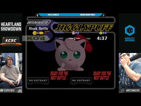 Heartland Showdown SSBM - Euphoric Beverage (Jigglypuff) Vs. ArcTan (Sheik) - Round Robin Pools