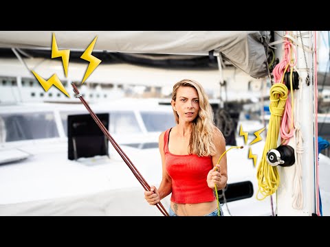 Checking for STRAY CURRENT in our Seawind 1600 Catamaran