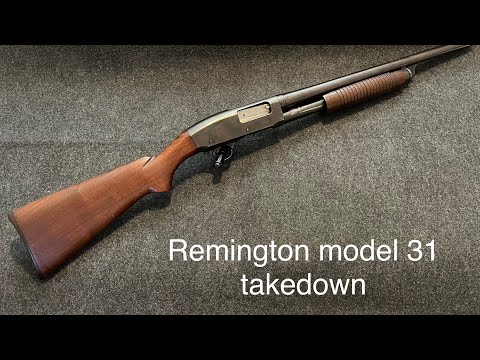 Remington Modell 31, seitlicher Auswurf, zerlegbare Pump-Action-Schrotflinte Kaliber 12 „Riot“, K...
