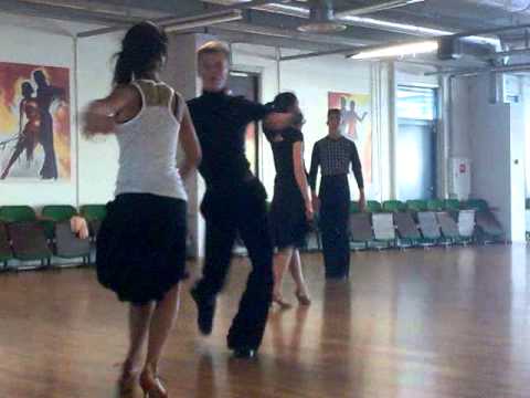 Stanislav Vares & Julia Tepljašina practise of samba