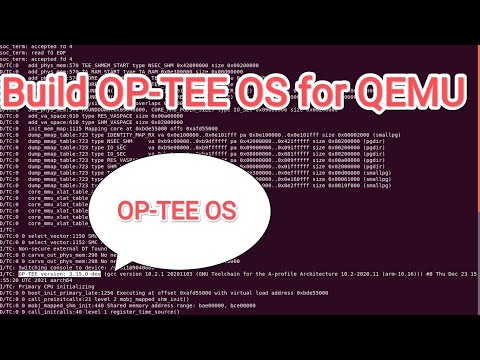 Build and Run OP-TEE OS on QEMU. How to emulate TrustZone in QEMU? #trustzone#secureboot#secure #iot