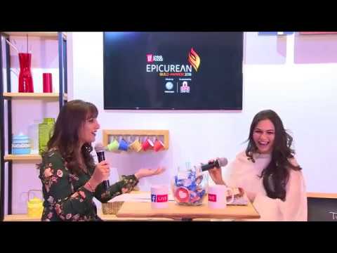 Kiran Makhija Hosting FB Live for Living Foodz LFEGA 2018 with Maria Goretti