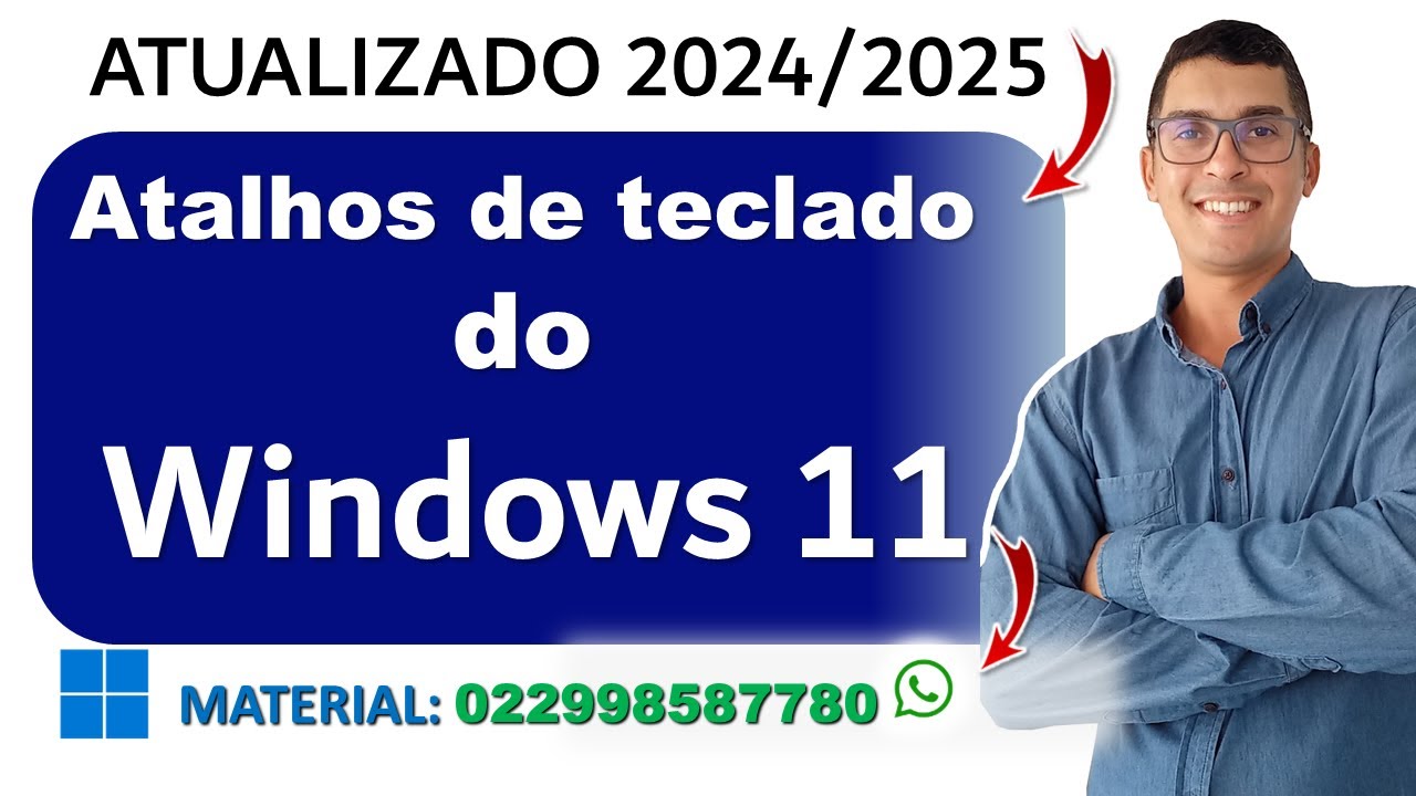 Atalhos de Teclado Windows 11 para Concursos | TECLAS DE ATALHO WINDOWS 11 | INFORMÁTICA BÁSICA