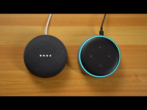Google Nest Mini (2nd Gen) - Unboxing and meets Amazon Alexa echo dot, how would they Interact? ASMR