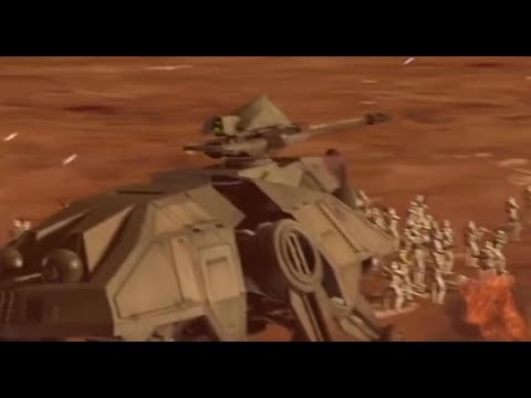 AT-TE firepower | a 20 meter (65 ft) fireball (recorded at Geonosis)