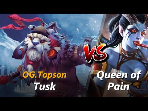Topson mid Tusk vs Queen of Pain | First 10 minutes