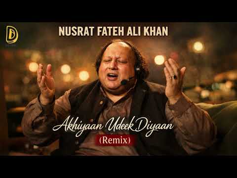 Akhiyaan Udeek Diyaan (Remix) | Nusrat Fateh Ali Khan | Soulful Sufi Vibes