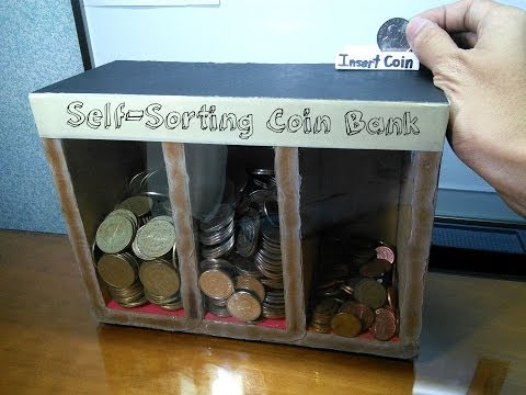 DIY Self-sorting Coin Bank