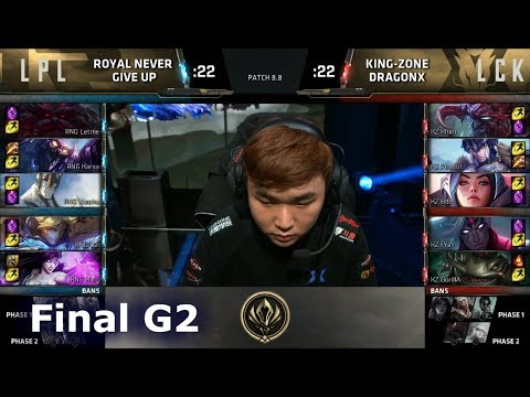 Royal Never Give Up vs Kingzone DragonX | Game 2 Grand Finals LoL MSI 2018 | RNG vs KZ G2