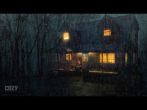 💤⛈ Heavy Rain in Farmhouse, Rain Sounds For Sleeping, Sleep Instantly with Rain, Cozy Rain, ASMR