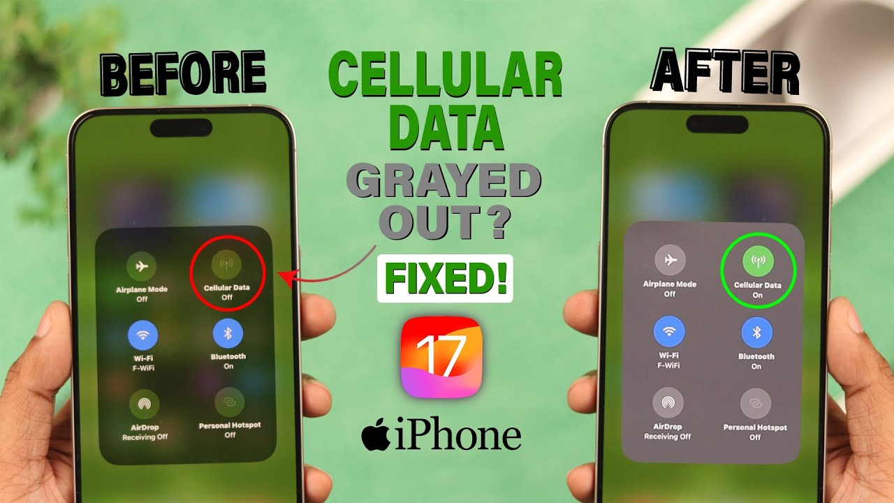 Fix Cellular Data Grayed Out on iPhone 15's!