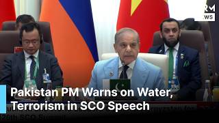 Pakistan PM Sharif Warns India Against Weaponizing Water During SCO Plus Address in Bishkek | AC1G