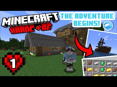 The Adventure Begins!? 😱 | Minecraft Hardcore Survival ❤️ #1