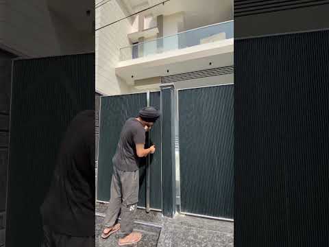 Amar steel black aluminium profile main gate 98888-38739 #viralvideo #views_viral #subscribe