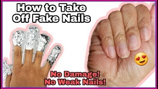 DIY How To Remove Acrylic Nails W/Out DAMAGE! 2 METHODS!