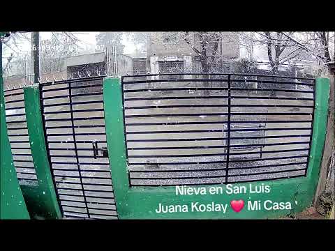 Nevó en San Luis, Juana Koslay ❤️Mi lugar en el Mundo❤️