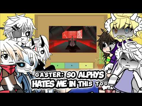 Deltaglitch #gacha reacts to we don’t talk about gaster #fyp #undertale 