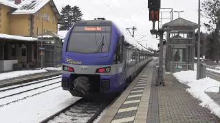 preview picture of video 'Brannenburg Bahnhof 30.01.2015 mit meridian'