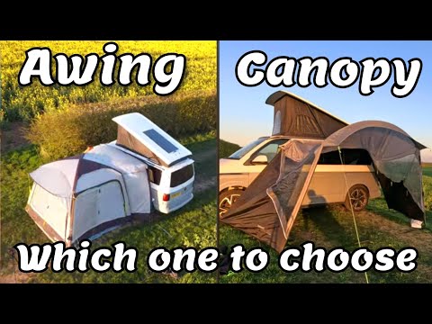 Canopy or Drive Away Awning which one to choose for your van VW Campervan Transporter