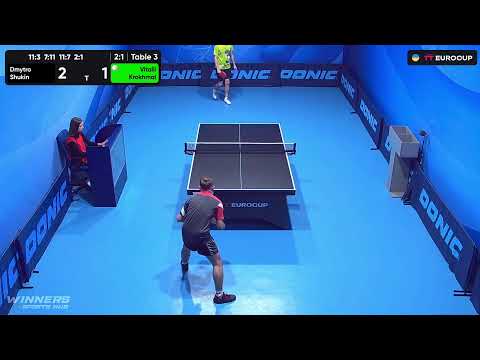 19:40 Dmytro Shukin - Vitalii Krokhmal 15.10.2023 TT Euro.Cup Ukraine  Master. Table 3