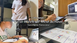 FEU-NRMF MED: first week of medschool! 🩺 (medschool vlog) | audrey a.