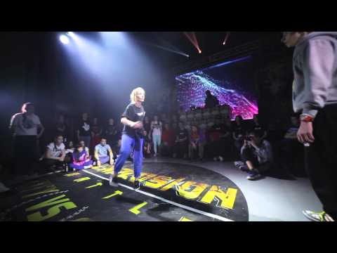 Karina  vs Yaroslav (win) / Explosion Battle 2015 / Hip Hop begginers