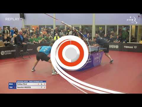 Finale eredivisie heren VJ25: Pekka Pelz - Yannick Vostes