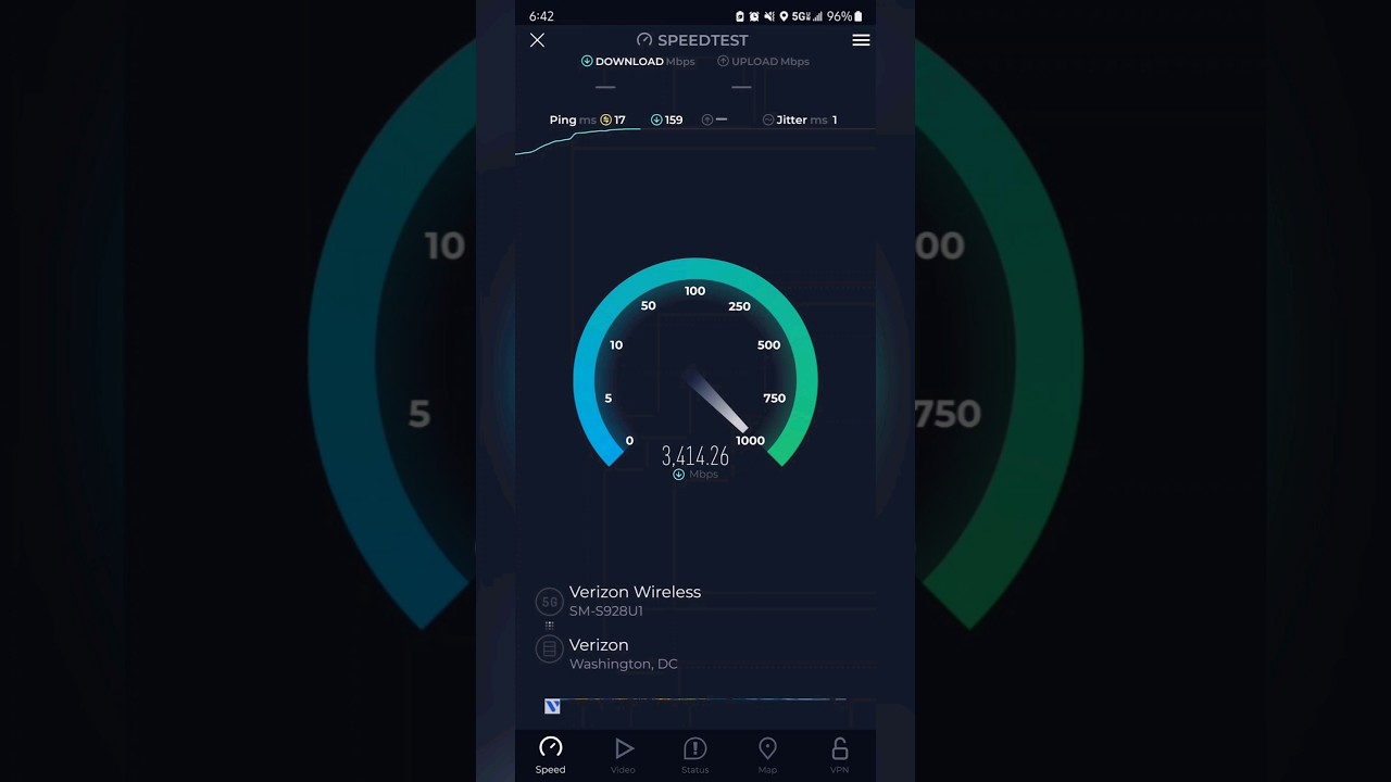 INSANE Verizon 5G Ultra Wideband Speeds! 😱 #speedtest #verizon #5G