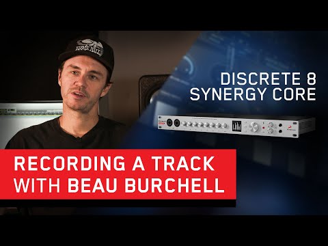 Beau Burchell Recording a Track with Discrete 8 Synergy Core