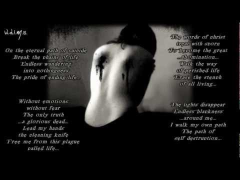 AEGROTUM - Self Destruction (screen lyrics)